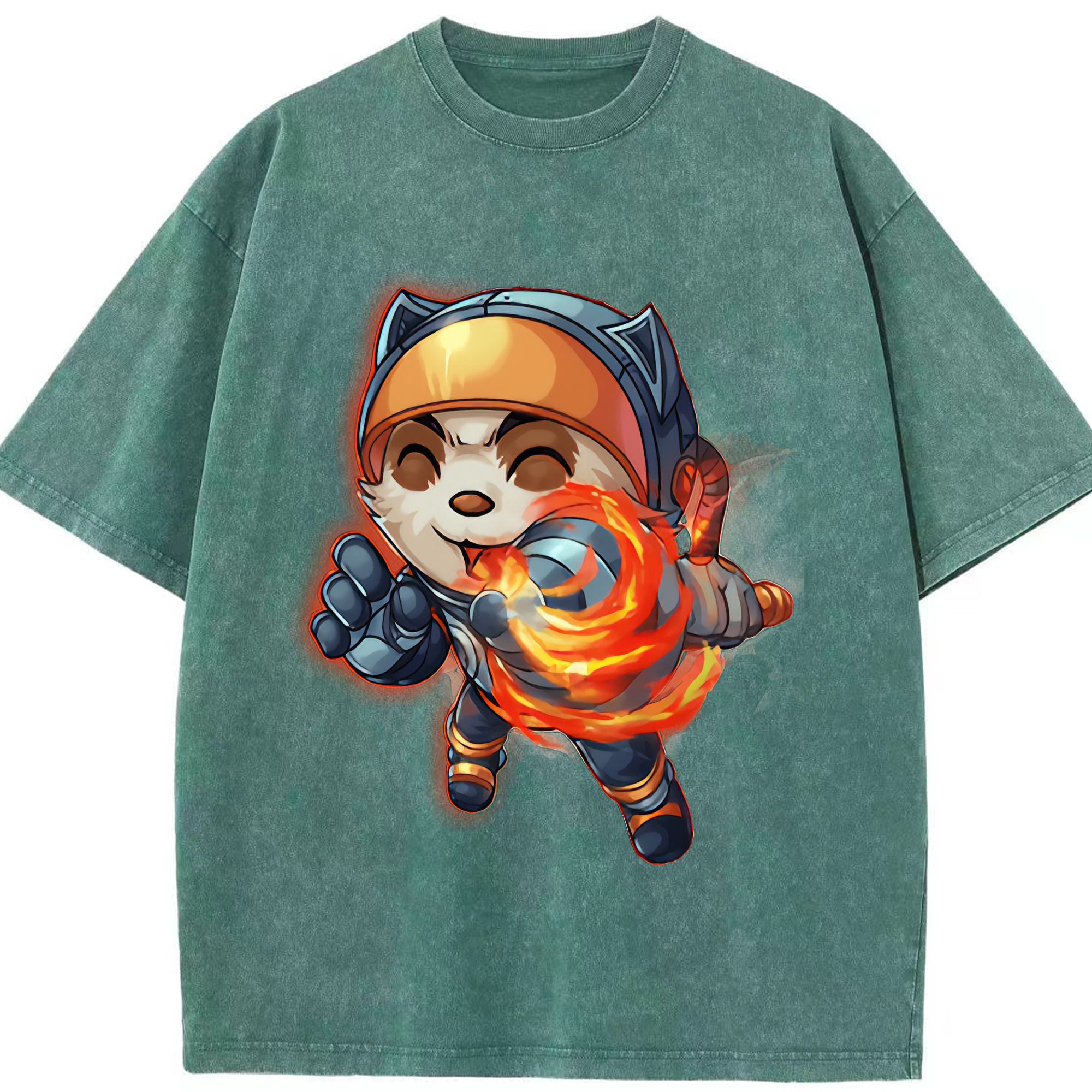 リーグ・オブ・レジェンド League of Legends LOL 綿100% ヴィンテージ風 半袖Tシャツ（フロントプリント）
